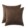 Square chenille Decorative Pillow Fabric For Bed, Sofa